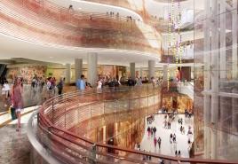 مرکز خرید Kashirskaya Plaza Capitol در کاشیرکا هنگام افتتاح